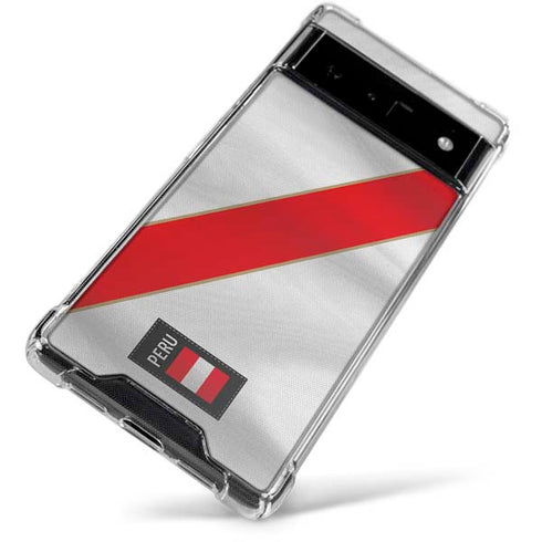 Peru Soccer Flag Google Pixel 6 Clear Case
